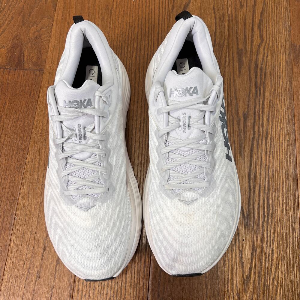 HOKA One One Gaviota 5 Men's 14D Light Gray Running Shoes Stability Cushion - Picture 3 of 8
